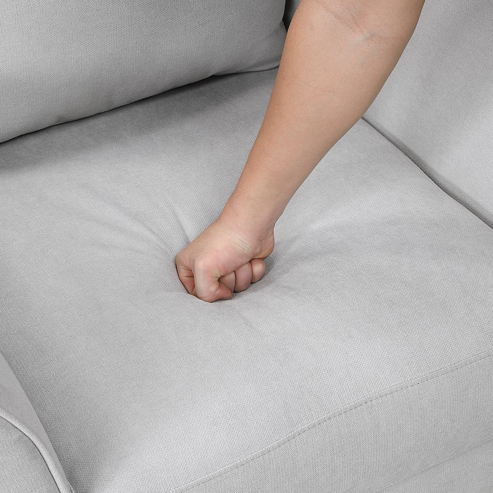 Aliana Textured Chair in Gray