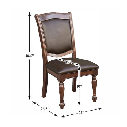 Lordsburg Wood Dining Room Side Chair, set of 2 in Brown