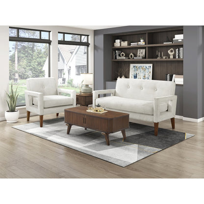 Belfort Chenille Chair in Beige