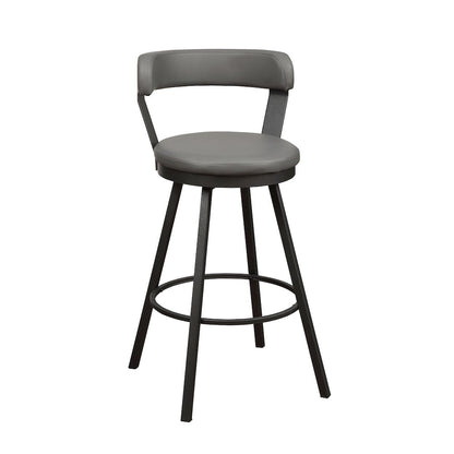 Appert Metal Swivel Pub Height Chair,  set of 2 in Gray