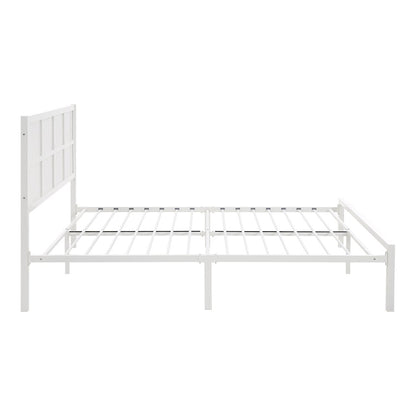 Sanibel Metal Queen Metal Platform Bed in White