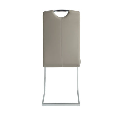 Glissand Metal Dining Room Side Chair, set of 2 in Gray
