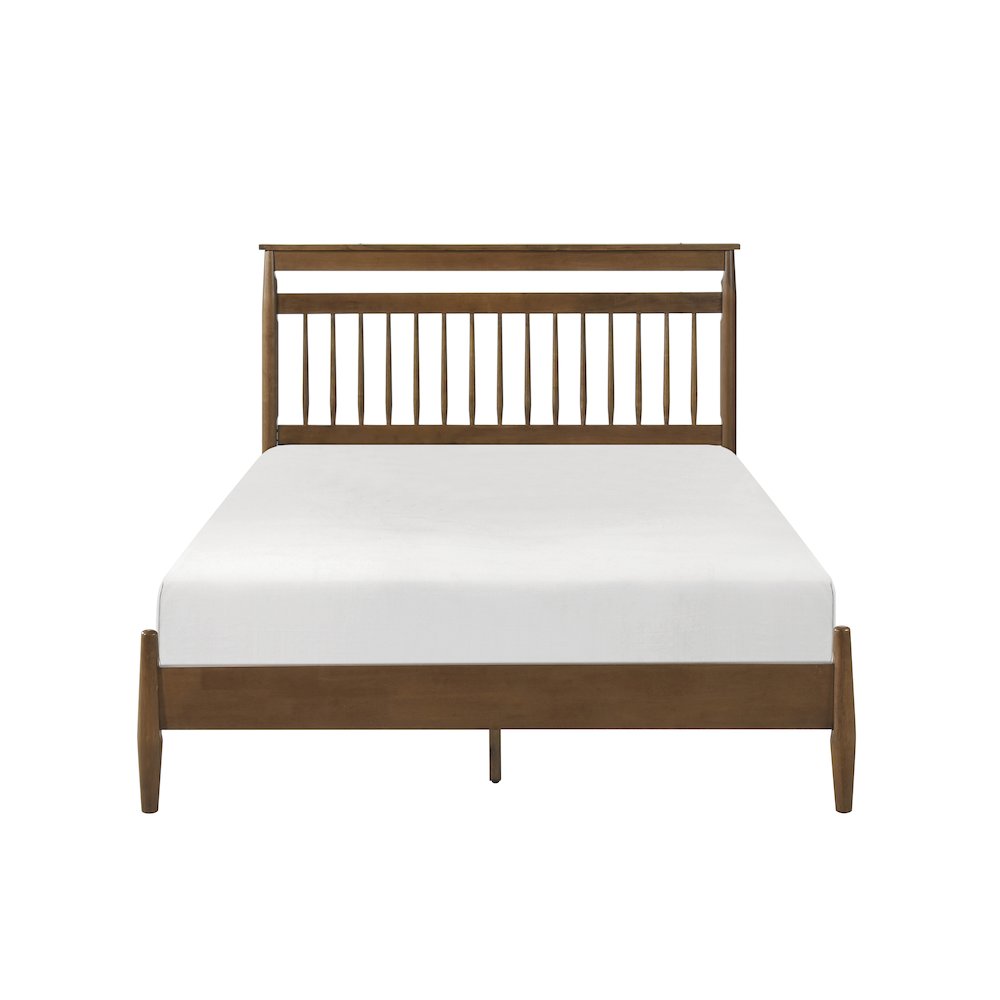 Arlo Asian Hardwood Queen Platform Bed in Chestnut