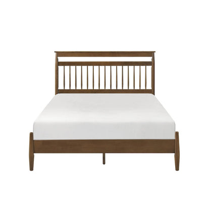 Arlo Asian Hardwood Queen Platform Bed in Chestnut