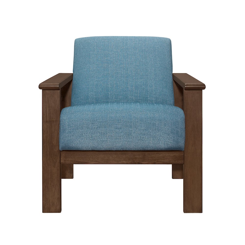 Helena Textured Accent Chair in Blue