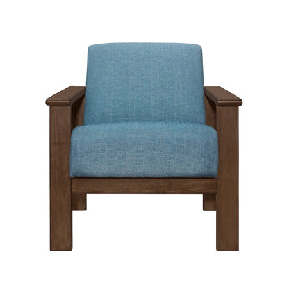 Helena Textured Accent Chair in Blue