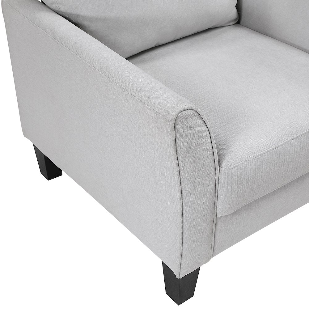 Aliana Textured Chair in Gray