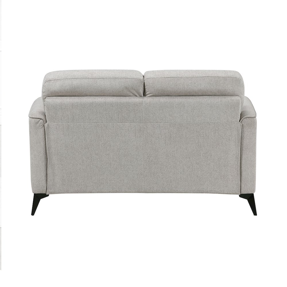 Tellot Microfiber Love Seat in Tan