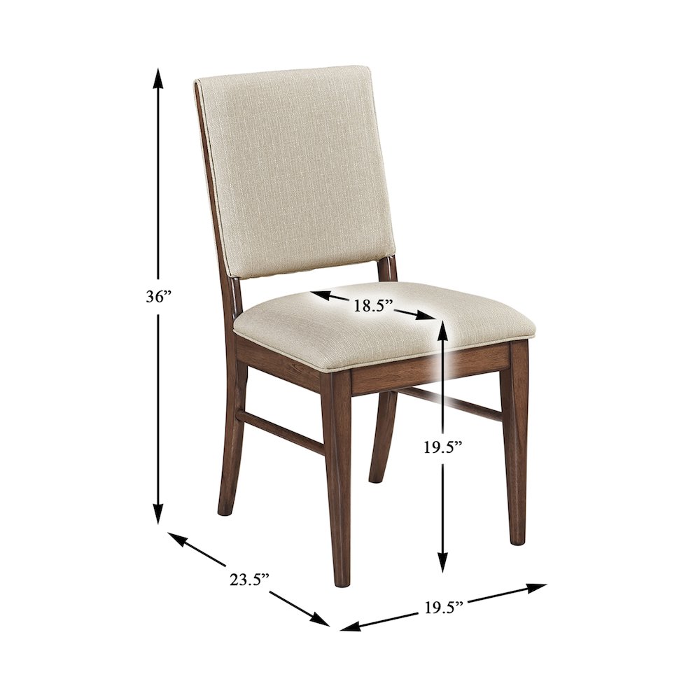 Monroe Textured Dining Side Chair, Set of 2 in Cream