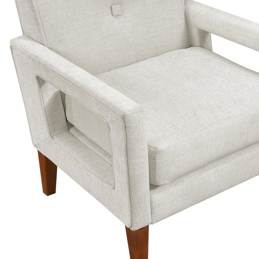 Belfort Chenille Chair in Beige