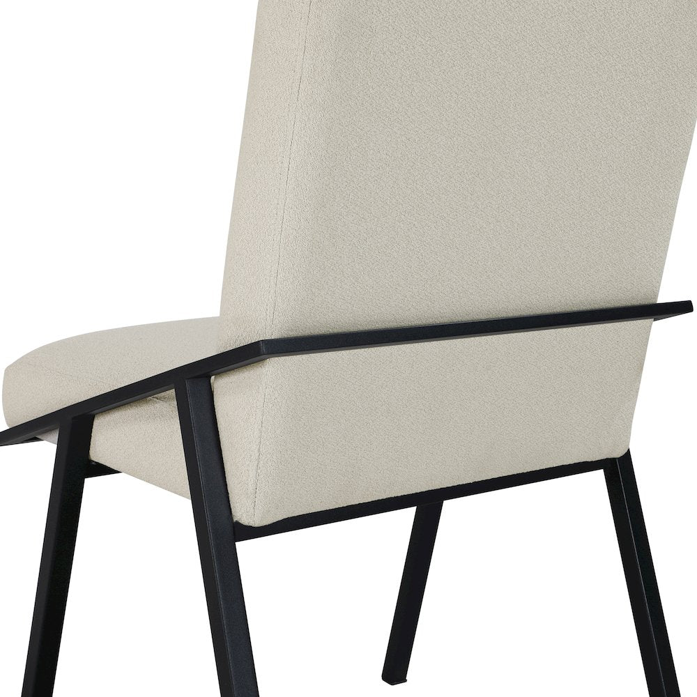 Rochelle Textured Dining Side Chair, Set of 2 in Cream