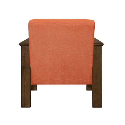Helena Textured Accent Chair in Orange