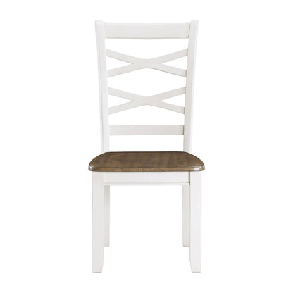 Dobson Mango Veneer Dining Set (set of 7) in Cherry and White