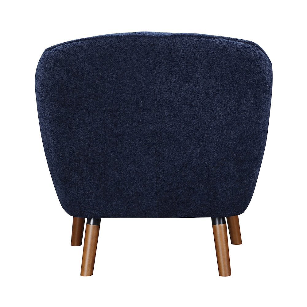 Cutler Textured Accent Chair in Blue