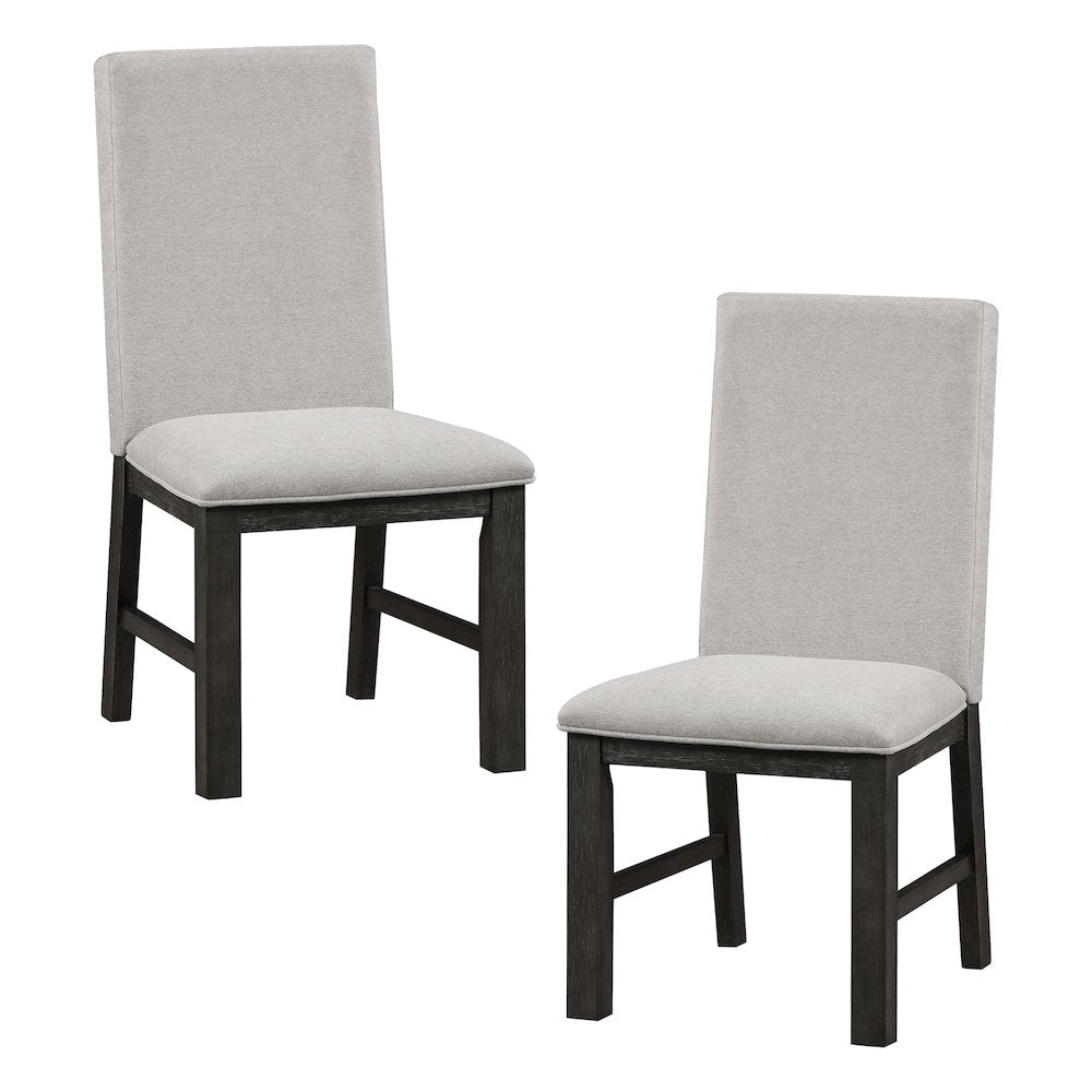 Orem Textured Dining Room Side Chair, set of 2 in Gray
