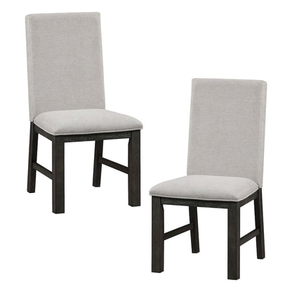 Orem Textured Dining Room Side Chair, set of 2 in Gray