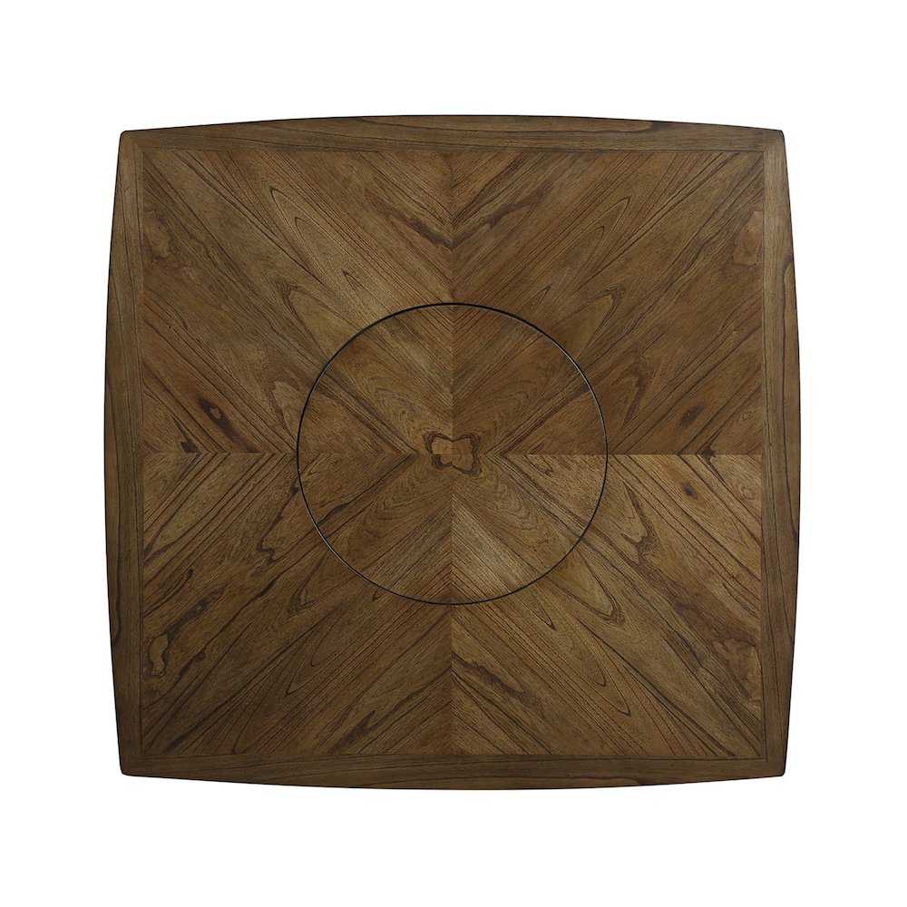 Balin Wood Counter Height Table with lazy susan in Light oak