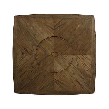 Balin Wood Counter Height Table with lazy susan in Light oak