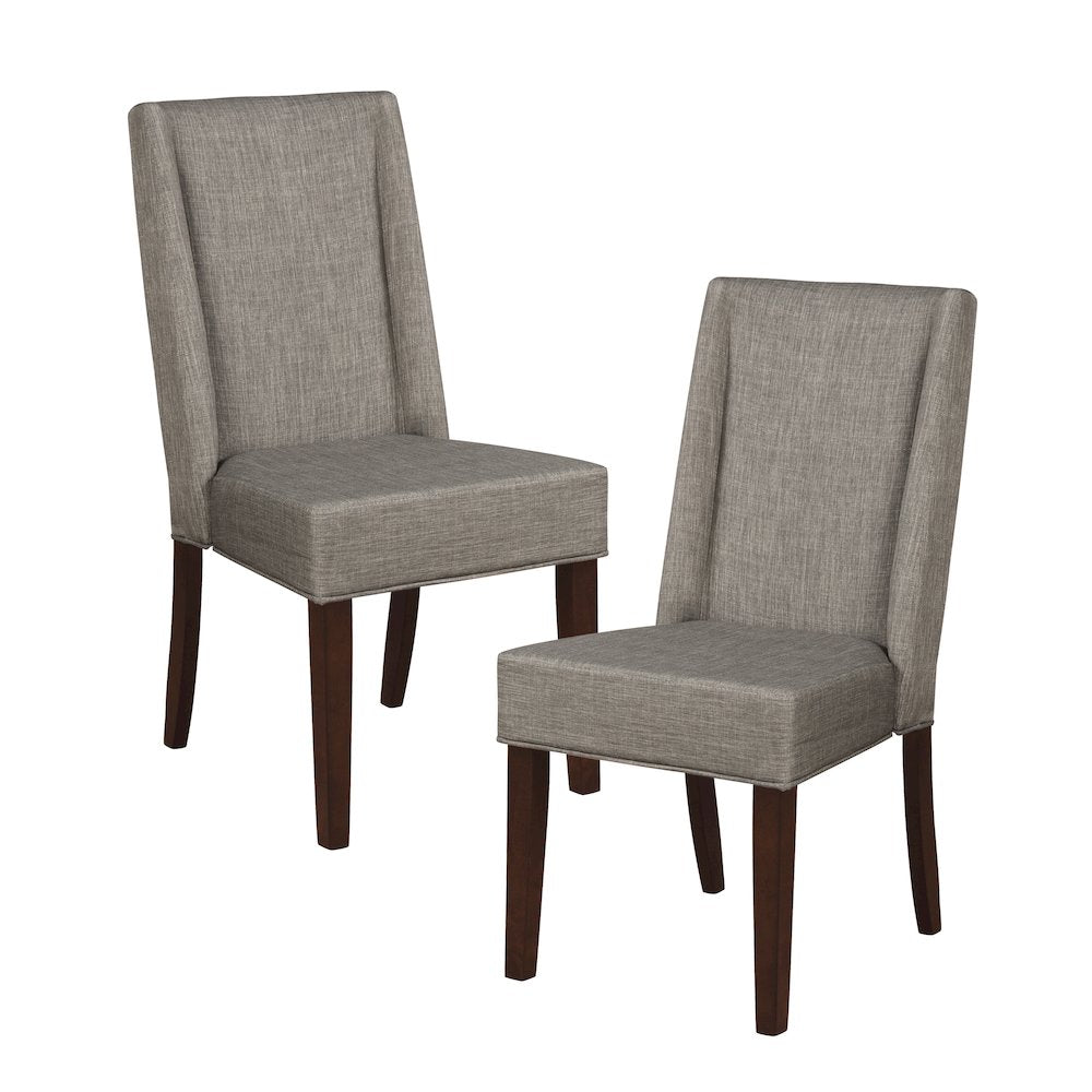 Kavanaugh Wood Dining Room Side Chair, set of 2 in Gray