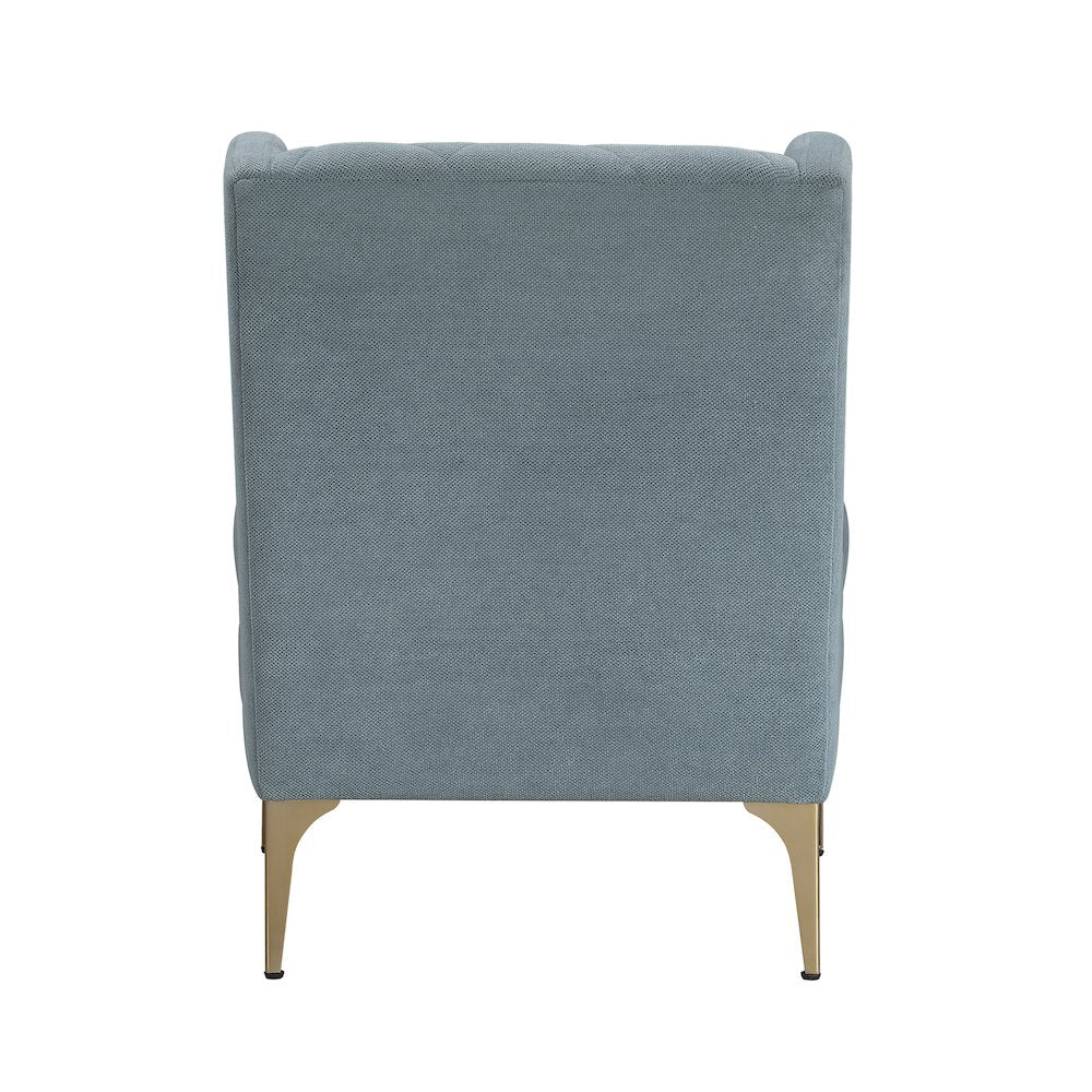 Savoy Chenille Accent Chair in Blue