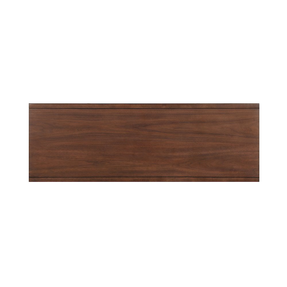 Frolic Rubberwood Sofa Table with Two Functional Drawers in Brown