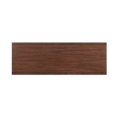 Frolic Rubberwood Sofa Table with Two Functional Drawers in Brown
