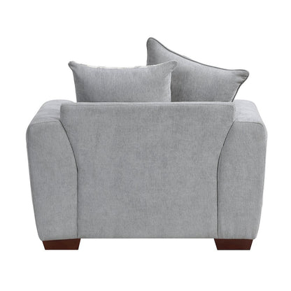 Hume Chenille Chair in Gray