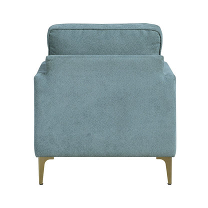 Colette Chenille Accent Chair in Peacock