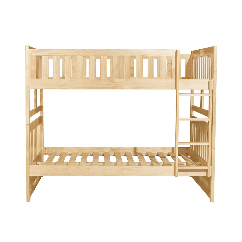 Bartly Pine Full over Full Bunk Bed in Natural Pine