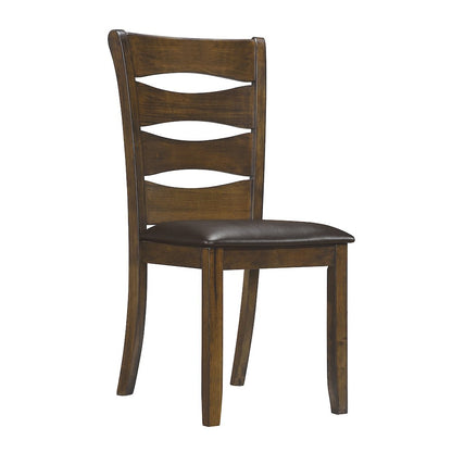 Darla Wood Dining Room Side Chair, set of 2 in Brown