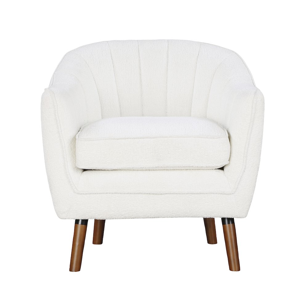 Cutler Textured Accent Chair in White