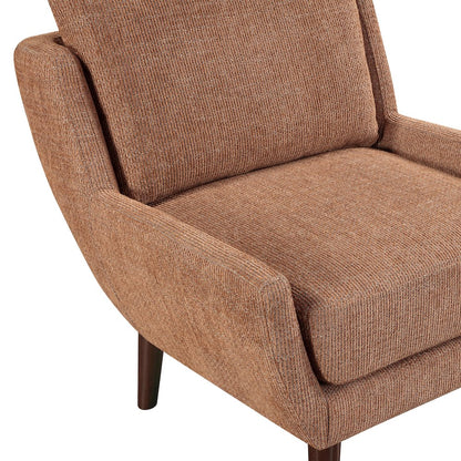 Ellie Chenille Accent Chair in Orange