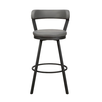 Appert Metal Swivel Pub Height Chair,  set of 2 in Gray