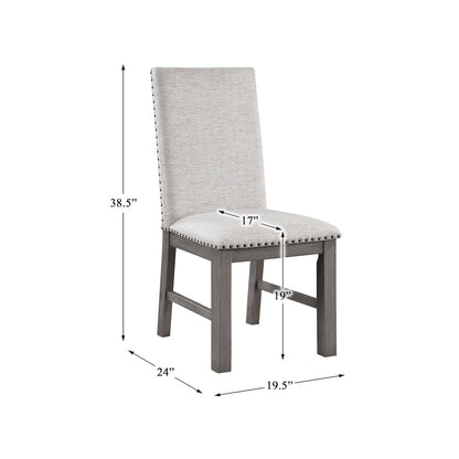 Gresham Textured Dining Room Side Chair, set of 2 in Beige