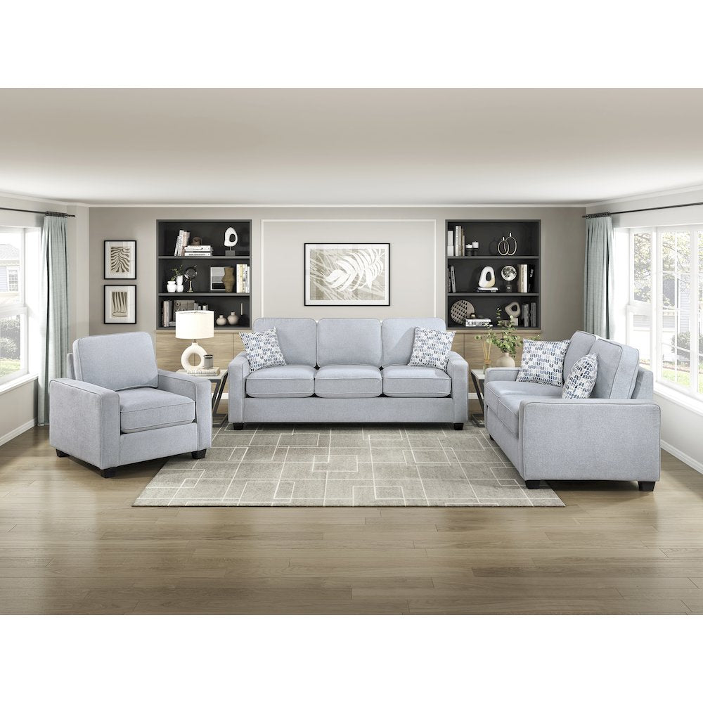 Gael Textured Sofa in Gray