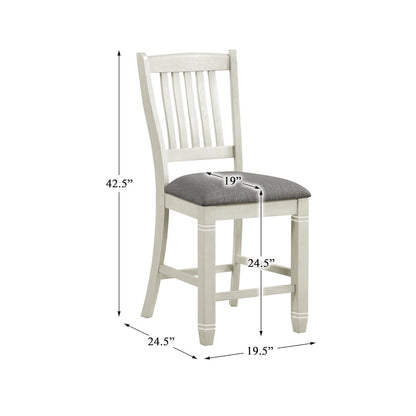 Granby Textured Counter Height Dining Chair, set of 2 in Gray