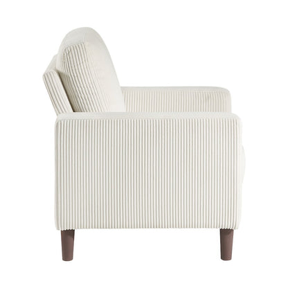Crandall Corduroy Chair in Beige