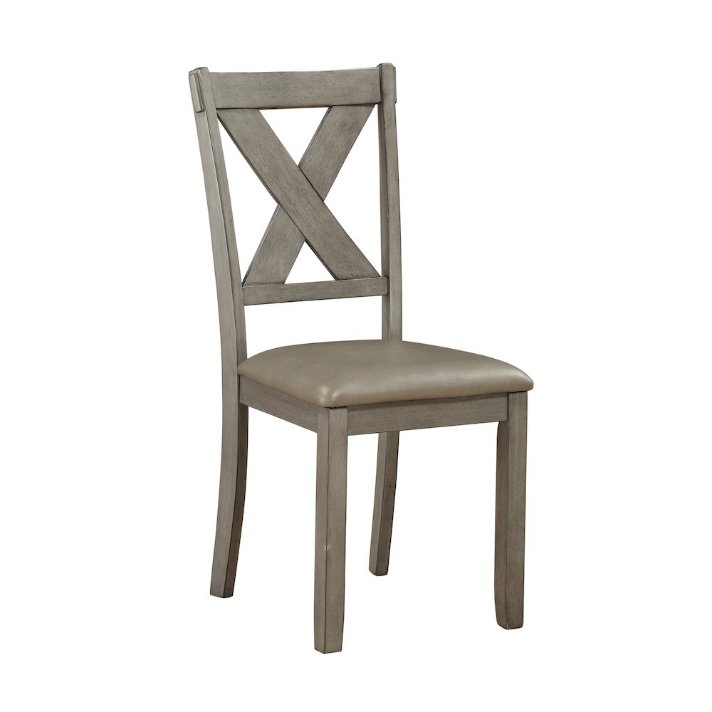 Holders Asian Hardwood 6-Piece Pack Dinette Set in Gray