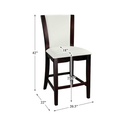Daisy Wood Counter Height Dining Chair, set of 2 in White