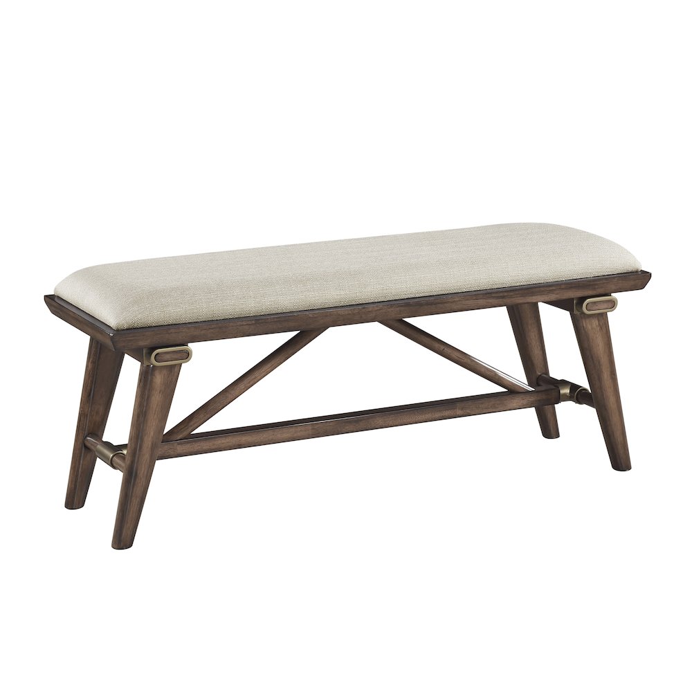 Monroe Textured Dining Bench in Cream