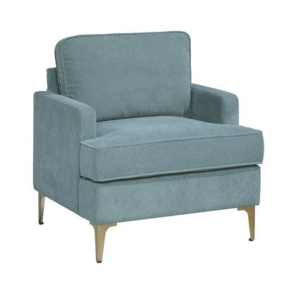 Colette Chenille Accent Chair in Peacock