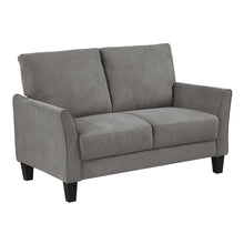 Aliana Textured Love Seat in Chocolate