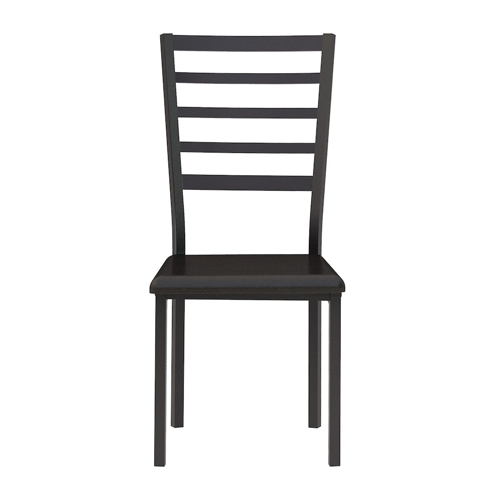 Madigan Metal Writing Desk with Chair in Black