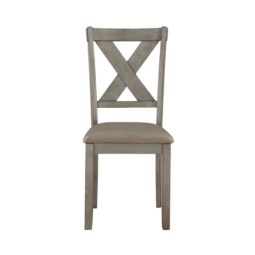 Holders Asian Hardwood 6-Piece Pack Dinette Set in Gray