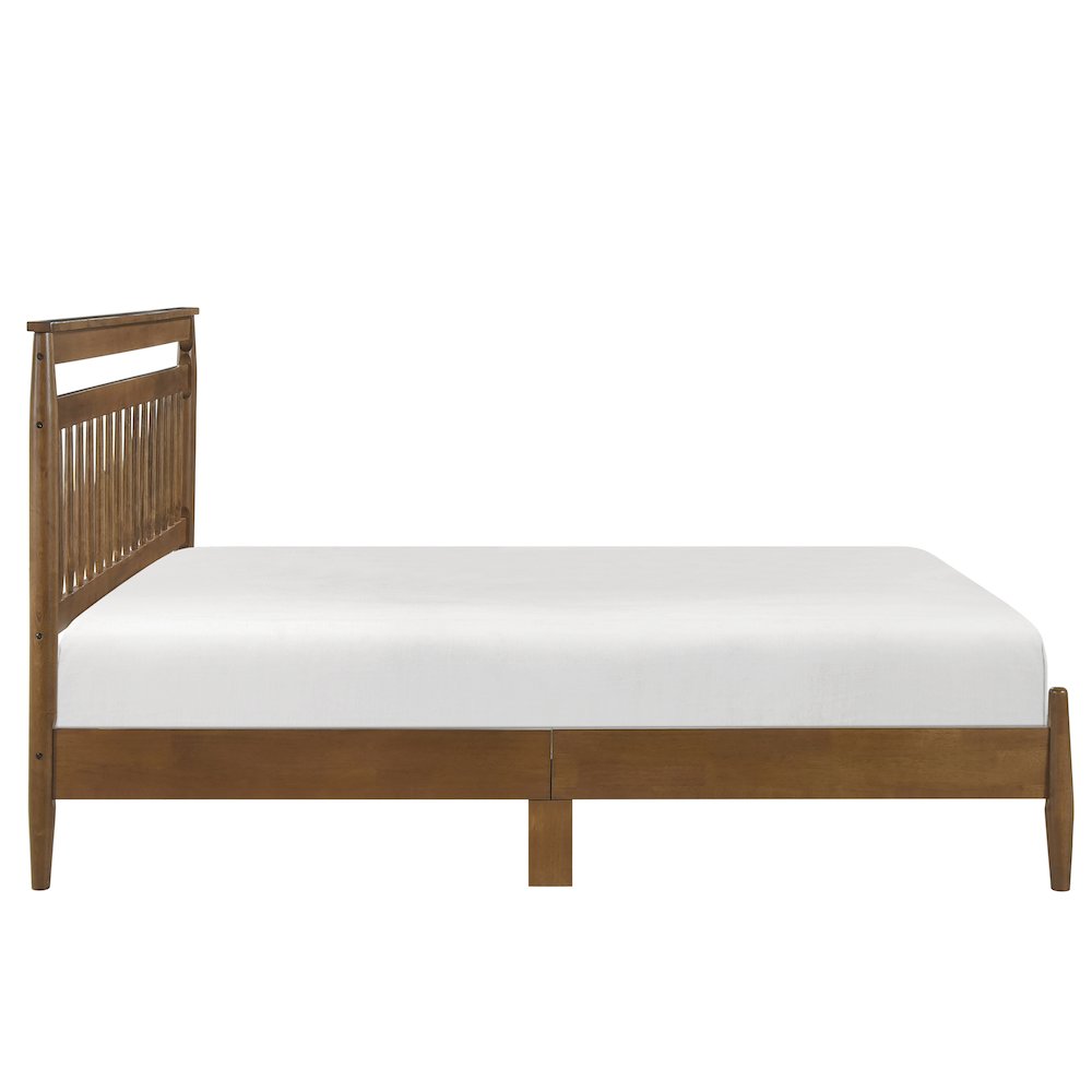 Arlo Asian Hardwood Queen Platform Bed in Chestnut