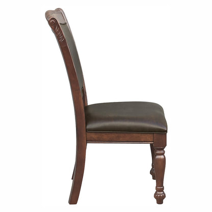 Lordsburg Wood Dining Room Side Chair, set of 2 in Brown