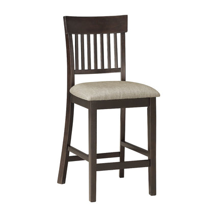 Balin Textured Counter Height Dining Chair, set of 2 in Brown