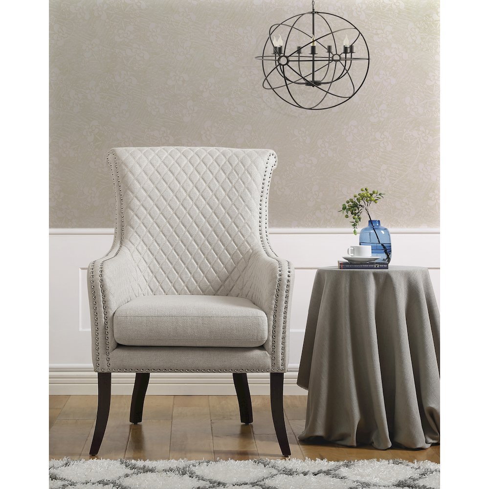 Avalon Textured Accent Chair in Beige