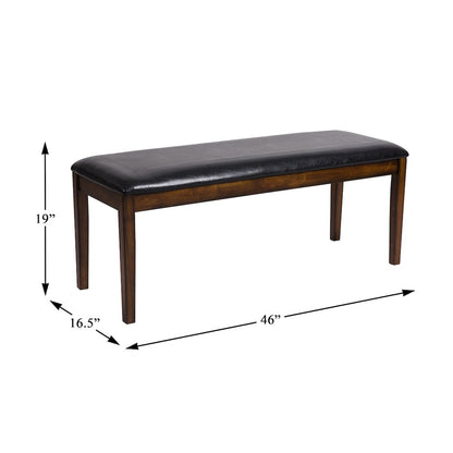 Delmar Asian Hardwood 6-Piece Pack Dinette Set in Espresso