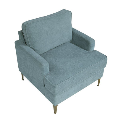 Colette Chenille Accent Chair in Peacock